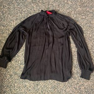 Jennifer Lopez solid black Blouse, size XS